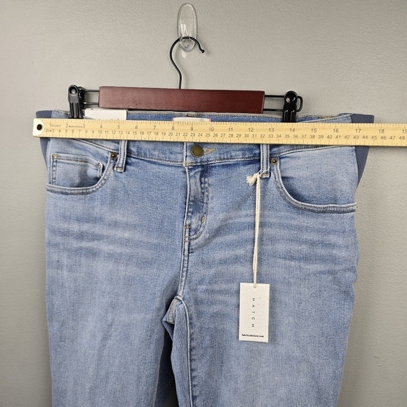 HATCH Under Belly Slim Leg Maternity Jeans Light Wash Womens Size 31 NWT E101806 - Picture 9 of 16